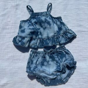 Baby Gap Jean Bloomer Set